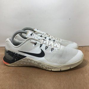 Nike Metcon 4 Women Size 9 924593-103 White Running Shoes Lace Up Low Top